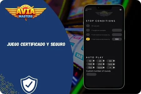 Aviamasters security certification and DGOJ license